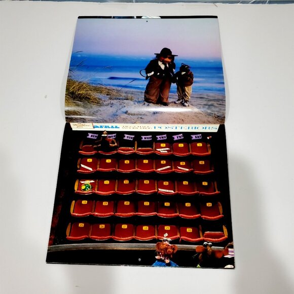 Muppets 1982 Miss Piggy Kermit Wall Calendar Great Lovers Silver Screen SEALED - Picture 4 of 6